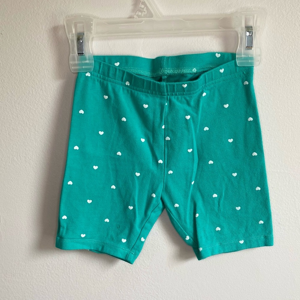 Turquoise Polka Dot Shorts - Size 6